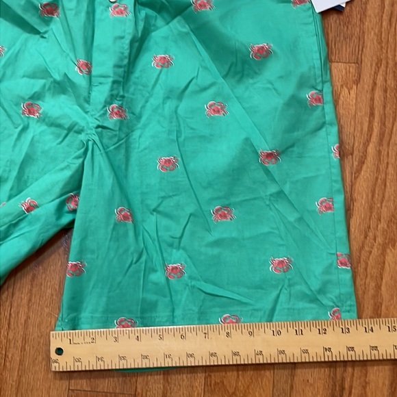 Crown & Ivy Men’s Boxers Crabs on green background elastic comfort waist pockets - Picture 9 of 10